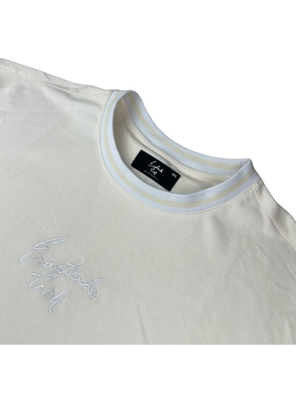 Eastside Golf Men's Cotton Blend Embroidered S/S Golf T-Shirt Light Beige • 4XL